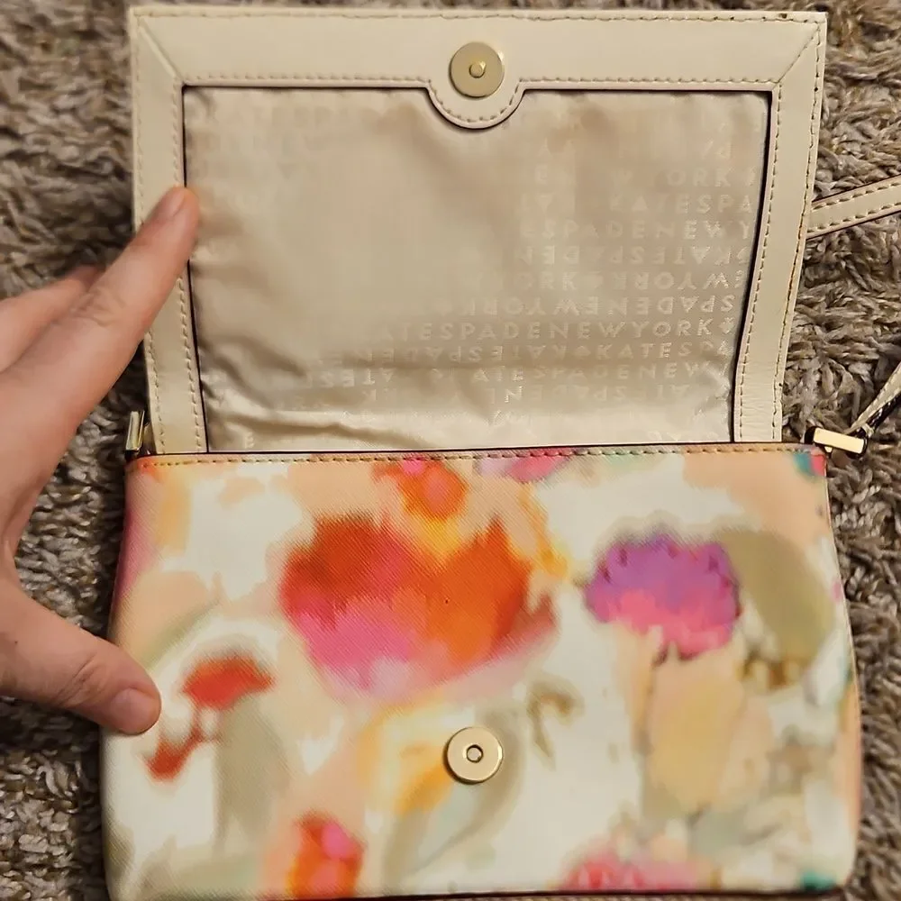 Kate Spade Grant Street Floral Watercolor Crossbody